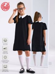 546590 Апрель Платье черный+белый