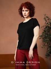 528318 DIMMA Футболка Черный