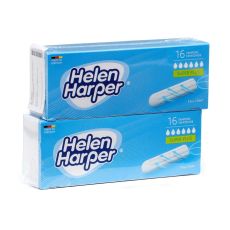 9947072 Тампоны безаппликаторные Helen Harper, Super Plus, 16 шт (2 упаковки)