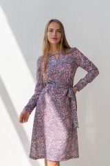 546246 Open-style Платье сиреневый/белый