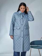 31902 серо-голубой Плащ женский HOOPS