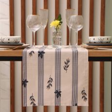 Дорожка на стол Этель Leaves, 40×149см, 100% хлопок, репс 220 г/м², бежевая