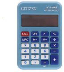 Калькулятор 8 разр. Citizen Cool4Sch карманный, питание от батарейки, голубой
