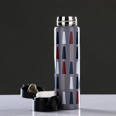 1748857 Термос "Пирамида", 400 мл, сохраняет тепло 8 ч, 6х23 см, микс