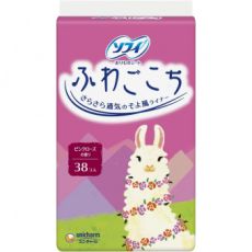 316939		 				UNICHARM Гигиенические прокладки мягкие ежедневные аромат розы SOFY FUWAGOKOCHI 38 шт