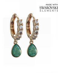Серьги с кристаллами Swarovski