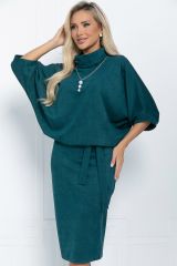 П11491 LT Collection Платье изумрудный