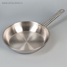 4902108 Сковорода "Общепит", d=28 см, корпус 0,6 мм, дно трс 3,5 мм
