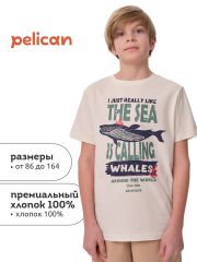 BFT3371 PELICAN Футболка Молочный