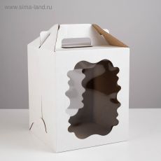 ЦЕНА ЗА 5 ШТ! 4517488 Кондитерская упаковка, 18 х 18 х 22 см