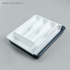 3916935 Лоток раздвижной, цвет белый/антрацит