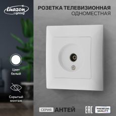 Розетка телевизионная одноместная Luazon Lighting 