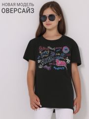 444218 Апрель Футболка черный