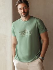 543947 VILATTE Футболка св.оливковый_shark