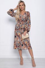 П10805 LT Collection Платье коричневый