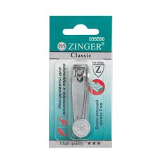 Zinger Книпсер для ногтей малый с пилкой / Classic SLN 602-F, 9 мм