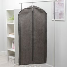 1128980 Чехол для одежды зимний, 120×60×10 см, спанбонд, цвет серый