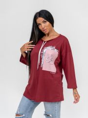 НФ-00140540 Текс-плюс Туника Бордовый