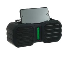 Портативная колонка Perfeo STAND, FM, MP3, microSD, USB, AUX, 10 Вт, 2400 мАч, черная 4883703