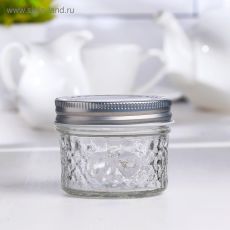 3908640 Банка для сыпучих продуктов «Кристалл», 160 мл, 7×7×5,5 см