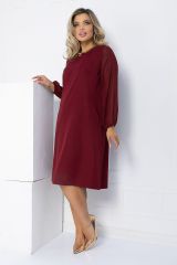 П12618-25 Платье LADY TAIGA Бордовое