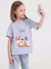 397549 Апрель Футболка светло-сиреневый
