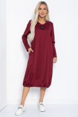 П12312-15 Платье LADY TAIGA Бордовое
