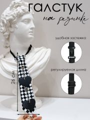 SP303A Соль&Перец Галстук черно-белый