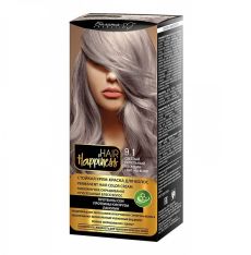 028829 Стойкая крем-краска для волос Hair Happiness, тон № 9.1 (светлый пепельный блондин)