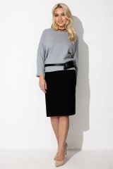 490299 RISE Юбка Блеск, черный