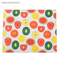 3092750 Коврик для сушки посуды «Сочные фрукты», 38×50 см, микрофибра