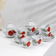 1522815 Сервиз чайный «Маки красные», 14 предметов
