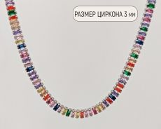 Колье с цирконами