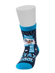 Omsa Носки OMSA kids Calzino 21N65 (Санта, Олень, Снеговик) Blu (Синий)