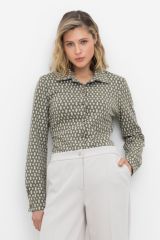 492840 VERY NEAT Рубашка оливковый серый, ромбики