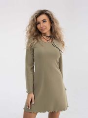 НФ-00155767 Текс-плюс Платье Оливковый