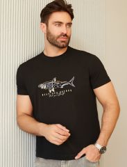 543954 VILATTE Футболка черный_shark