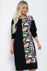 П12423-44 Платье LADY TAIGA Черное