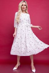 LT Collection Платье П6098 белый