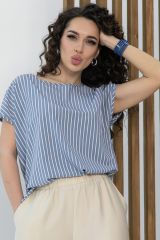 534678 LT Collection Блуза джинсовый
