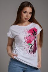 543284 Натали Футболка малиновый