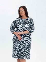 НФ-00152177 Текс-плюс Платье Зеленый,белый