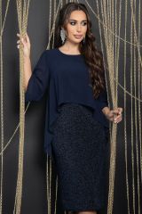 П11672 Платье LADY TAIGA Синее