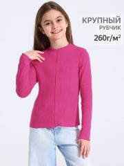 479088 Апрель Лонгслив ярко-розовый