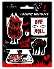 Закладки для книг магнитные LOREX BOOKLOVER PANIC 4шт
