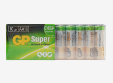 3861062 Батарейка алкалиновая GP Super, AA, LR6-10S, 1.5В, спайка, 10 шт