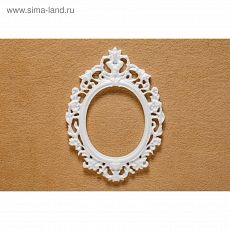 2340414 Молд силикон для полимерной глины №307 "Рамочка овальная" 7,5х5,5 см МИКС