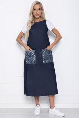 П11041 LT Collection Сарафан синий