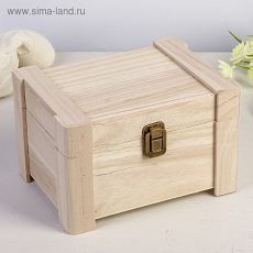 3904564 Шкатулка для росписи дерево "Ящик" 15х19,5х12 см
