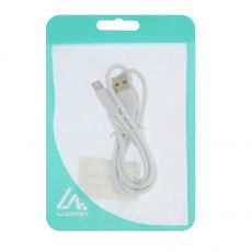 6959286 Кабель LuazON, Type-C - USB, 2 А, 1 м, белый